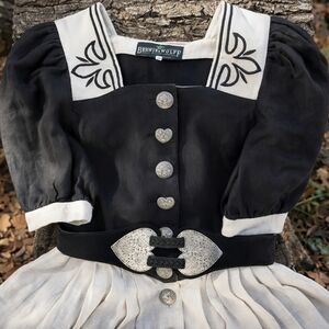 Vintage Maxi Cottagecore Fairycore Dress with Belt Set, Linen Dress, Size S